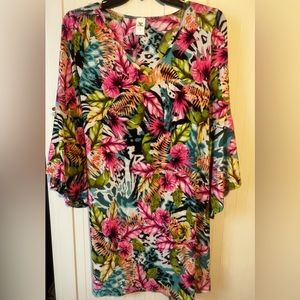 Sew in Love Bell Sleeve Dress, tie at waist